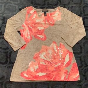 INC 3/4 length sleeved t shirt